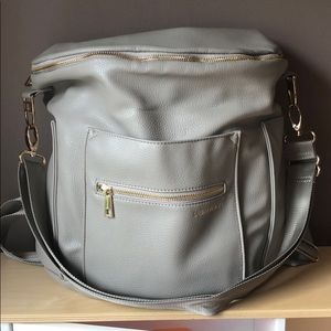 Fawn Design Gray Original Diaper Bag